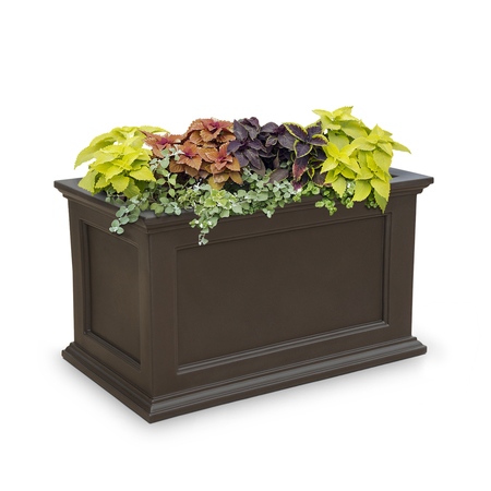 Mayne Fairfield Patio Planter 20x36 - Espresso 5826-ES